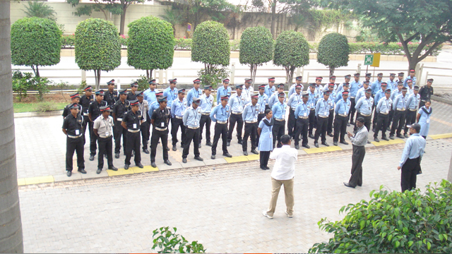 Weekly Instruction Parade Conducted by Training Officer